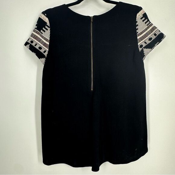 SUNDAY IN BROOKLYN Anthropologie Ellery Aztec Print Short Sleeve Sz XS - Picture 5 of 7